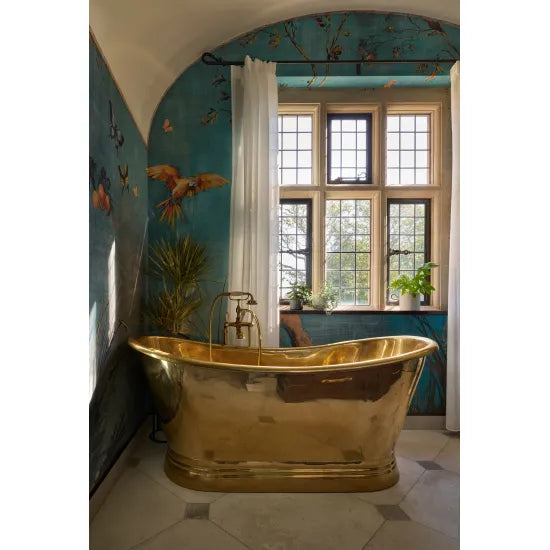 BC Designs 1500mm Brass Freestanding Boat Bath