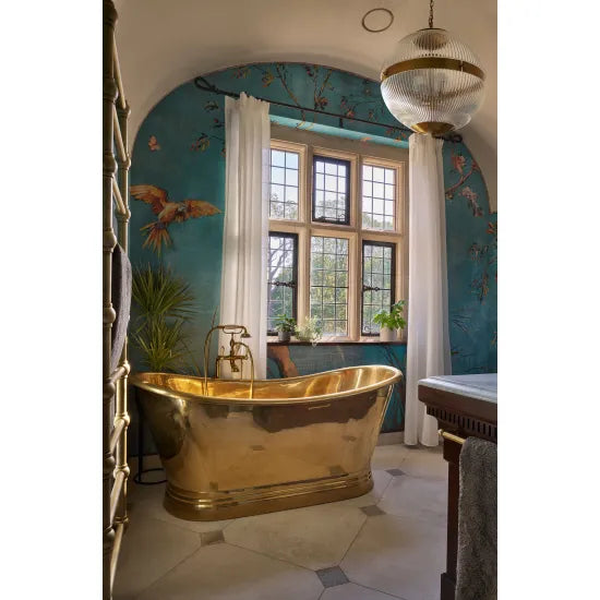 BC Designs 1500mm Brass Freestanding Boat Bath