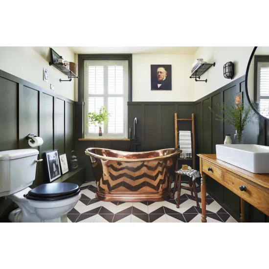 BC Designs 1700mm Copper Freestanding Boat Bath