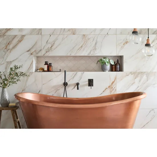 BC Designs 1700mm Antique Copper Freestanding Boat Bath