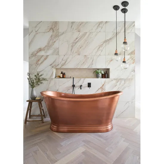 BC Designs 1500mm Antique Copper Freestanding Boat Bath