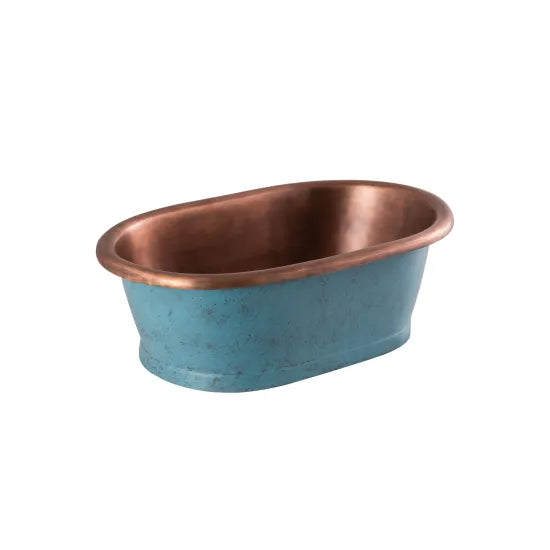 BC Designs 550mm Copper Oval Vessel Basin