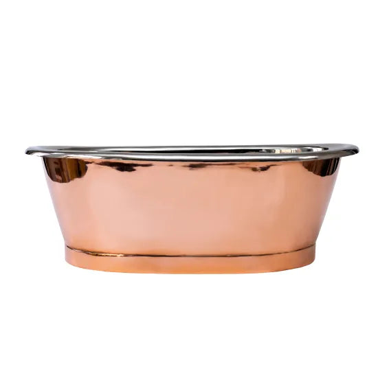BC Designs 550mm Copper Oval Vessel Basin