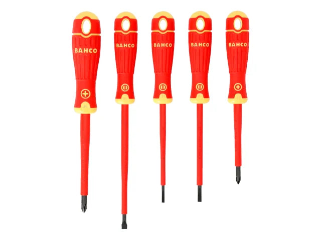 B220.005 BAHCOFIT Insulated Screwdriver Set, 5 Piece