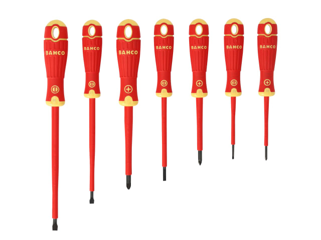 B220.017 BAHCOFIT Insulated Screwdriver Set, 7 Piece