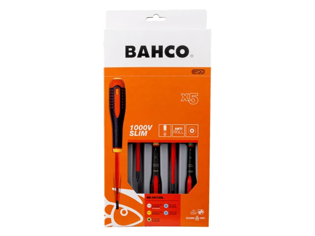 BE-9872SL ERGO™ VDE Insulated Screwdriver Set, 5 Piece