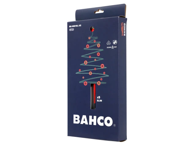 XMAS BE-9881SL ERGO™ Slim VDE Insulated Screwdriver Set, 5 Piece