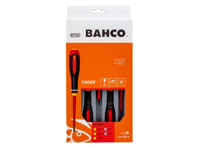 BE-9882S ERGO™ VDE Insulated Screwdriver Set, 5 Piece