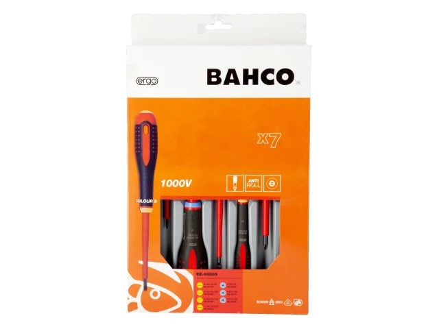 BE-9888S ERGO™ VDE Insulated Screwdriver Set, 7 Piece
