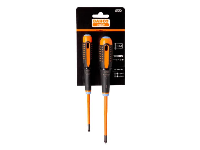 BE-9890SL ERGO™ Slim VDE Insulated Screwdriver Set, 2 Piece
