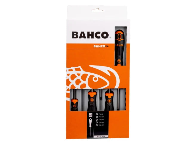 B219.025 BAHCOFIT TORX Screwdriver Set, 5 Piece