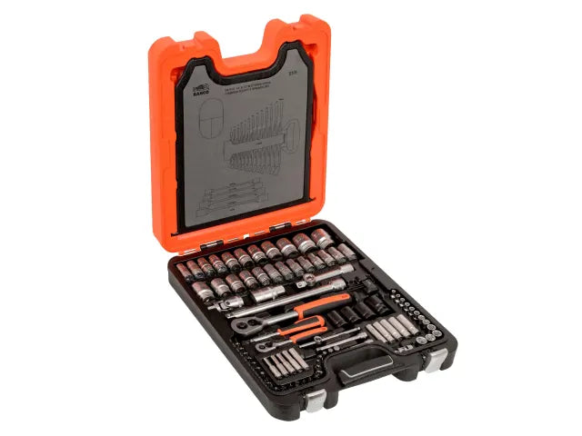 S106 1/4in &1/2in DriveSocket & Spanner Set, 106 Piece