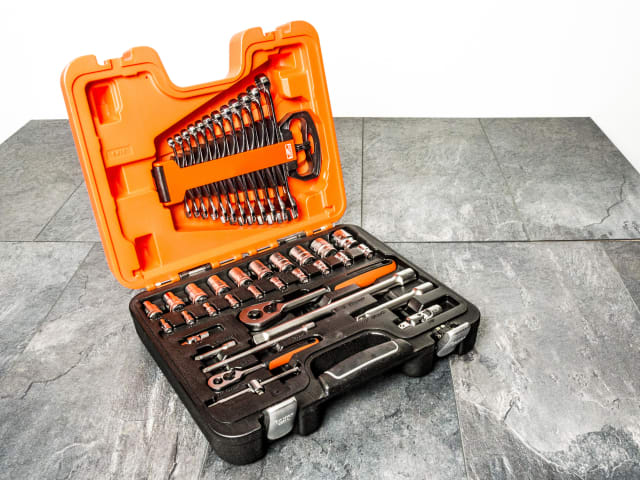 S410 1/4in & 1/2in Drive Socket & Spanner Set, 41 Piece