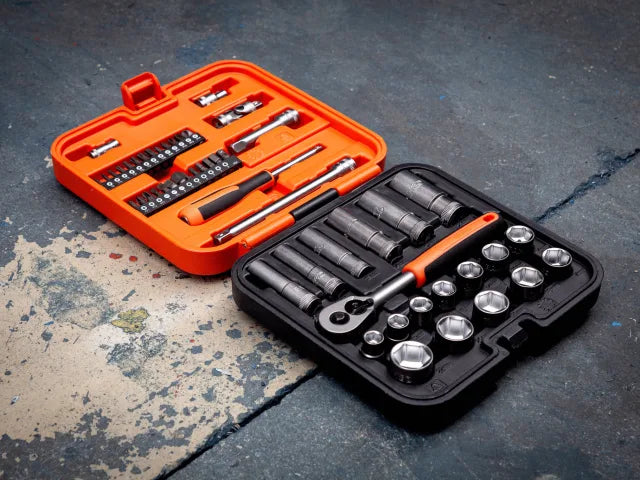 S51MC3H 3/8in Drive Standard and Deep Socket & 1/4in Bit Set, 51 Piece