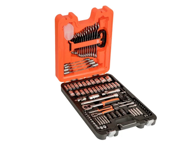 S87+7 1/4 & 1/2in Drive Socket & Spanner Set, 94 Piece