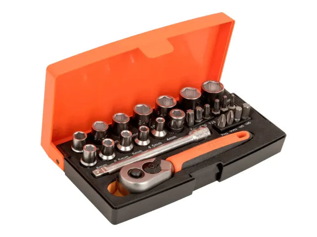 1/4in Drive Socket Set, 25 Piece