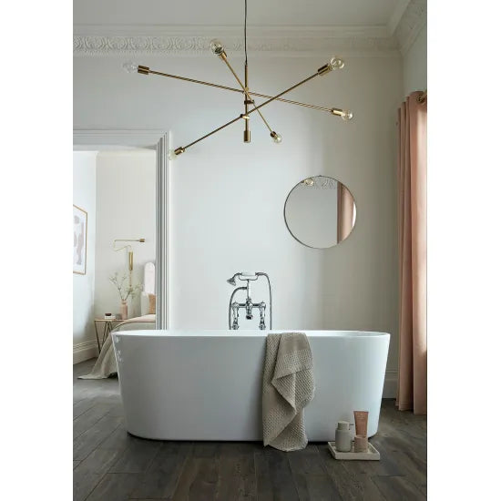 BC Designs Viado 1550mm Freestanding Bath With Waste