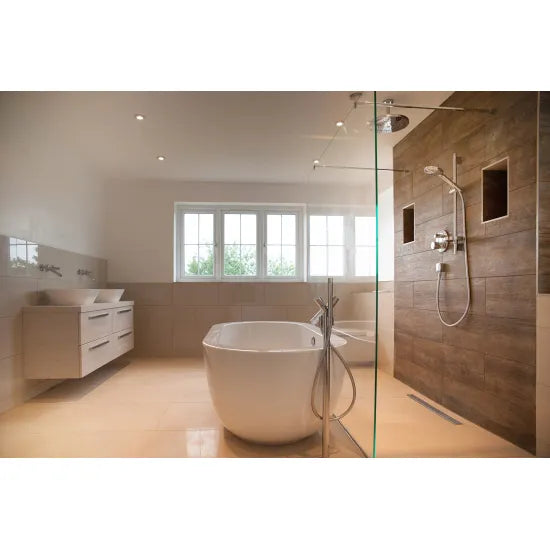 BC Designs Ovali 1690mm Freestanding Bath With Waste