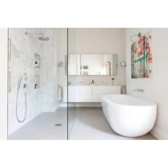 BC Designs Ovali 1805mm Freestanding Bath With Waste