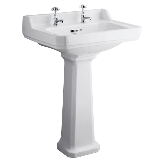 Bayswater Fitzroy White Traditional Full Pedestal
