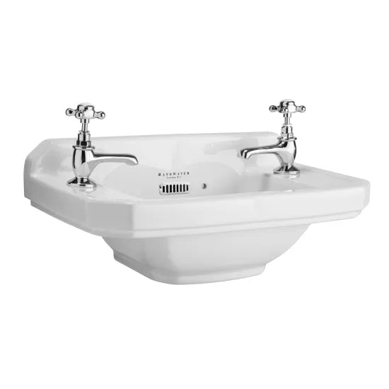 Bayswater Fitzroy 1 Tap Hole 515mm Ceramic Square Cloakroom Basin