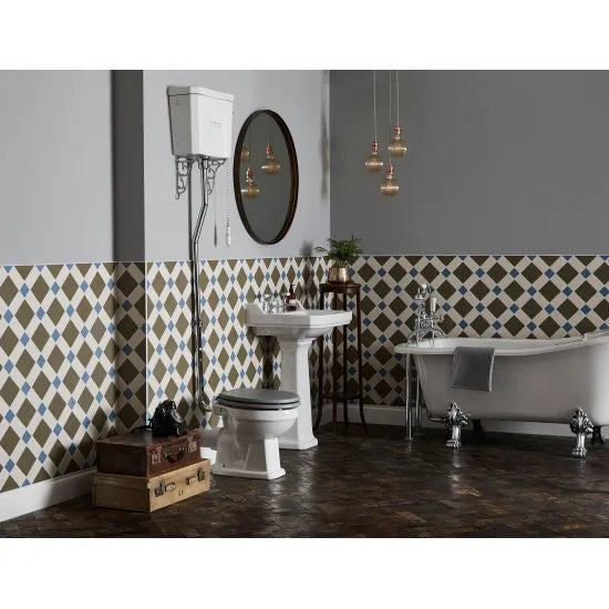 Bayswater Fitzroy High Level Cistern With Fittings, Excluding Brackets & Pipe
