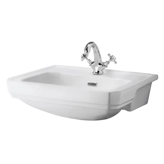 Bayswater 560mm 1 Tap Hole Semi-recessed Basin