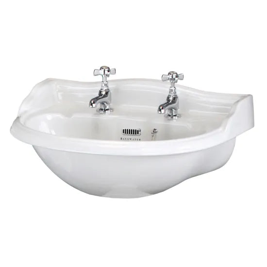 Bayswater Porchester 2 Tap Hole 600mm Ceramic Basin