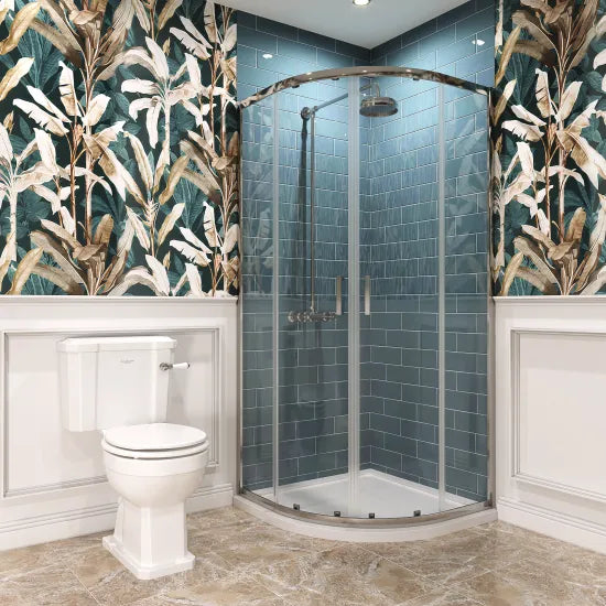 Bayswater Fitzroy Traditional Close Coupled Toilet With Wooden Seat