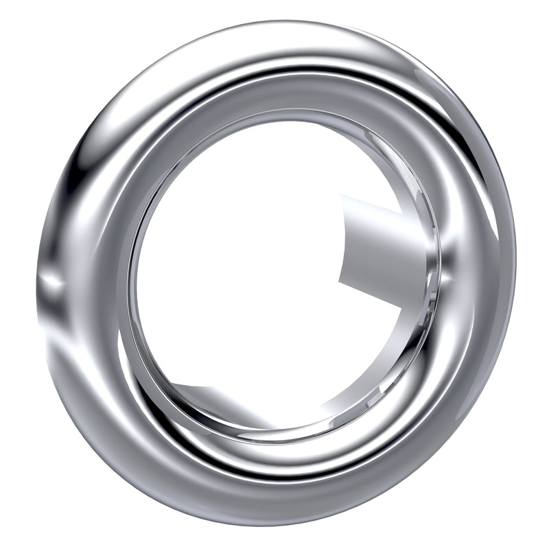 Round Chrome Basin Overflow Cover