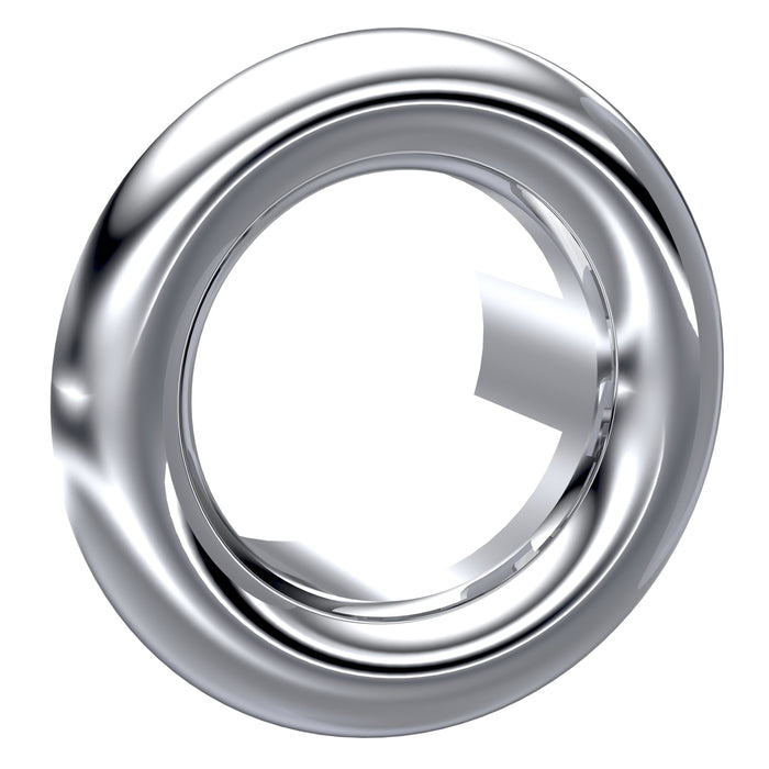 Round Chrome Basin Overflow Cover