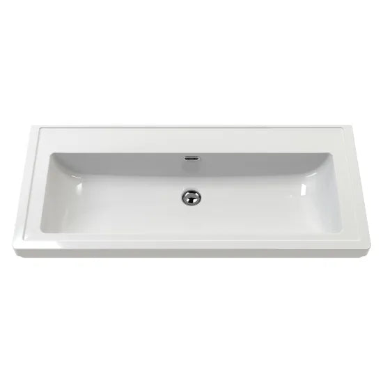 Old London Bexley 600mm Cool Grey 1 Drawer Floor Standing Vanity Unit