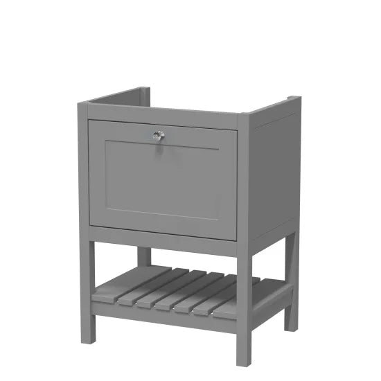 Old London Bexley 600mm Cool Grey Floor Standing Vanity Unit
