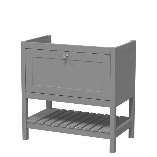 Old London Bexley 800mm Cool Grey Floor Standing Vanity Unit