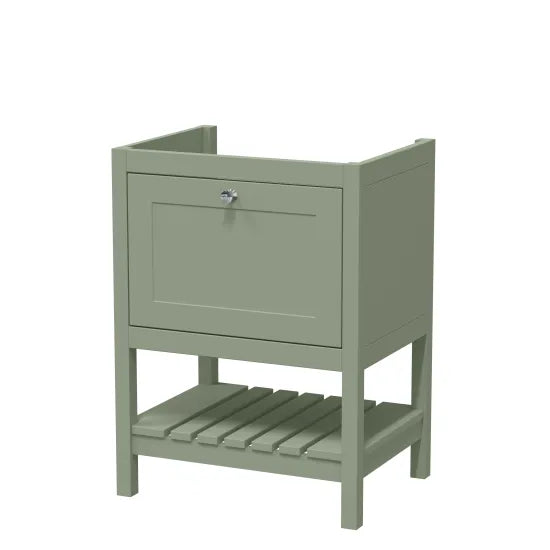 Old London Bexley 600mm Fern Green Floor Standing Vanity Unit