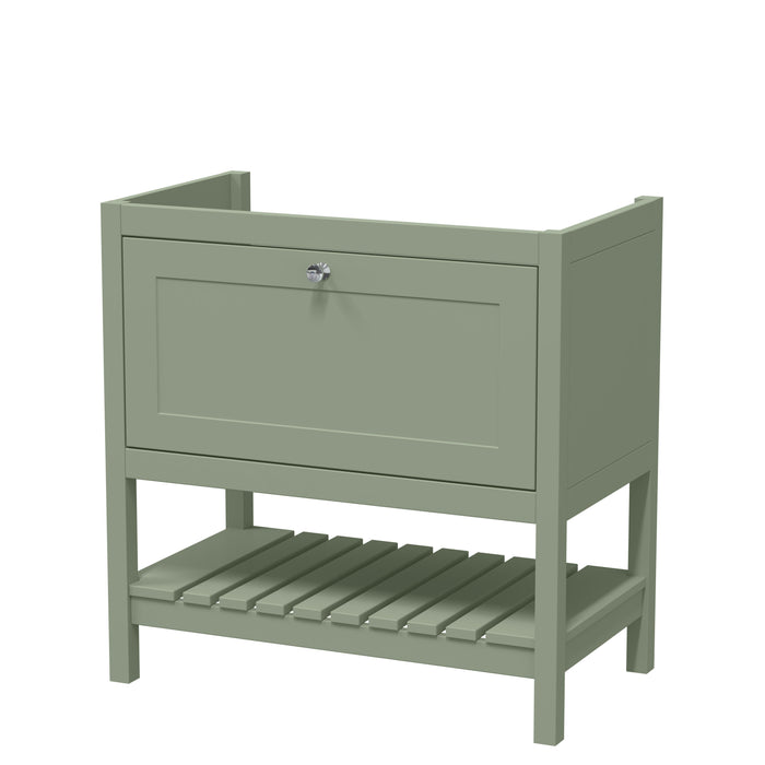 Old London Bexley 800mm Fern Green Floor Standing Vanity Unit