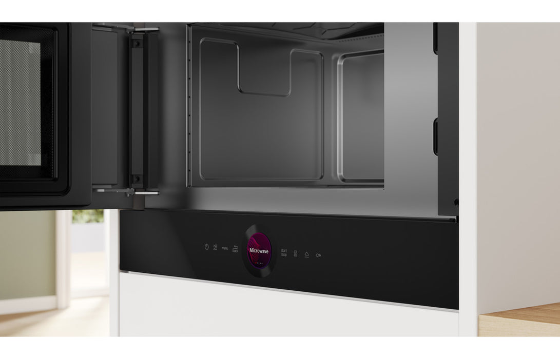 Bosch Series 8 BFL7221B1B B/I 900W Microwave - Black