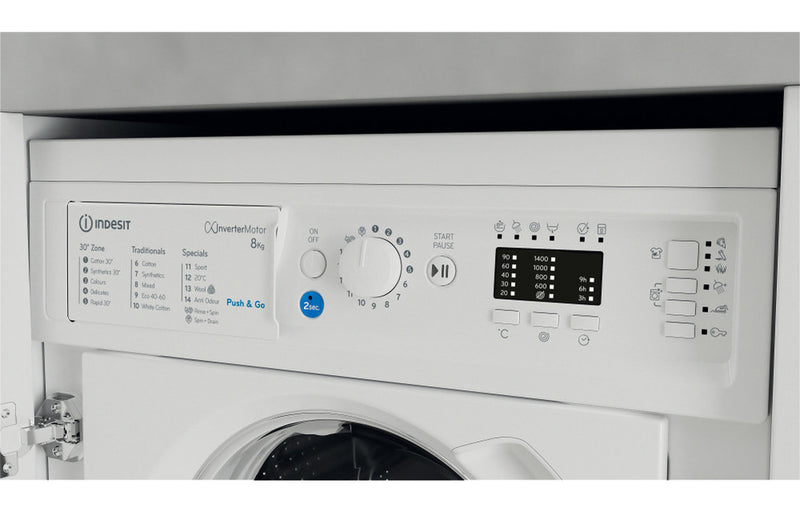 Indesit BI WMIL 81485 UK B/I 8kg 1400rpm Washing Machine
