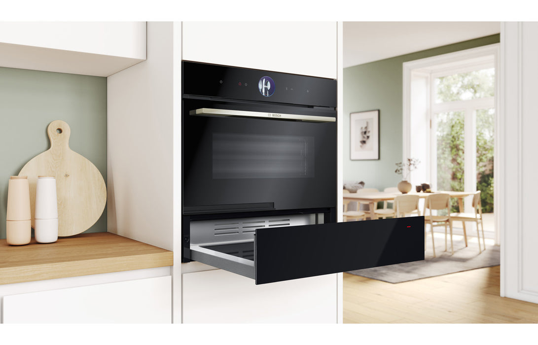 Bosch Series 8 BIC7101B1B 14cm Warming Drawer - Black