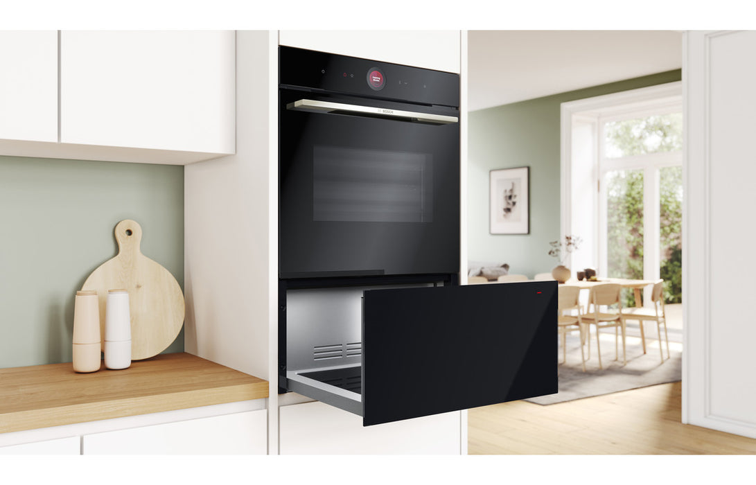 Bosch Series 8 BID7101B1B 29cm Warming Drawer - Black