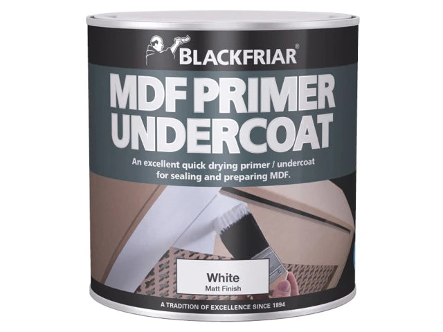 Quick Dry MDF Primer & Undercoat White 250ml