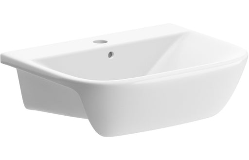Cedraire 520x400mm 1TH Semi Recessed Basin