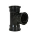 Black Triple Socket Underground Branch 90° 110mm