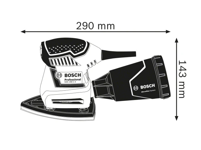GSS 160 Multi Professional Orbital Sander 180W 240V