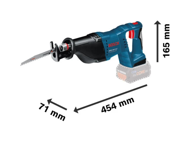 GSA 18 V-Li Professional Reciprocating Saw 18V 2 x 5.0Ah Li-ion