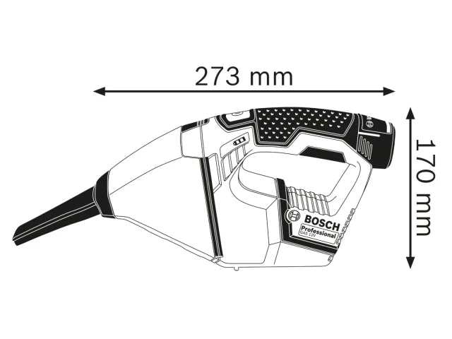 GAS 12V Professional Handheld Vacuum 12V Bare Unit