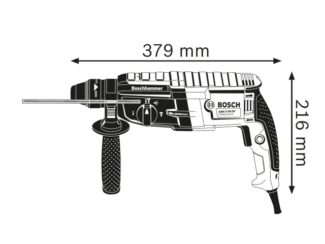 GBH 2-28 SDS-Plus Professional Rotary Hammer 880W 240V