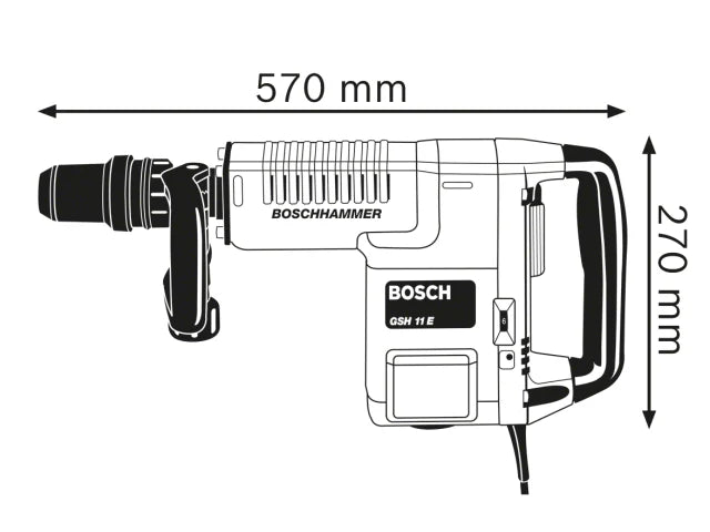 GSH 11 E SDS-Max Professional Demolition Hammer 1500W 240V
