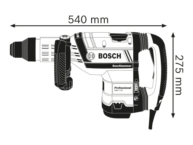 GSH 7 VC SDS-Max Professional Demolition Hammer 1500W 110V