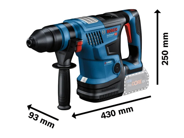 GBH 18V-34 CF Pro BITURBO SDS-Plus Rotary Hammer 18V 2 x 8.0Ah ProCORE18V Li-ion
